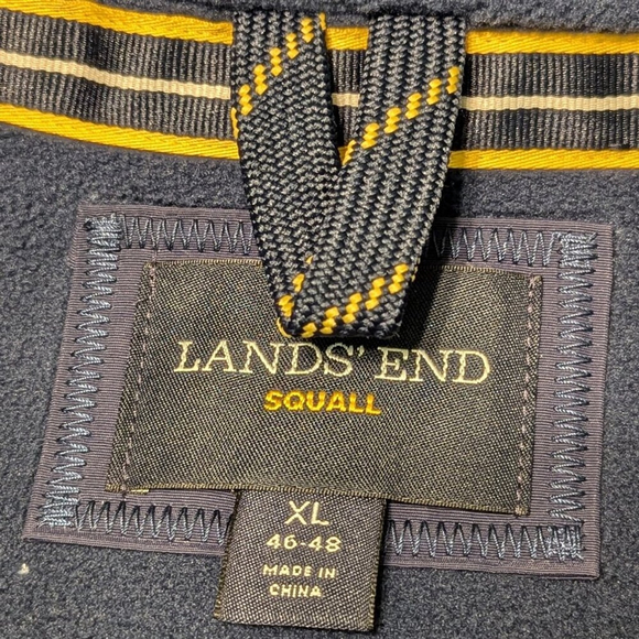 Men's Lands' End Jacket XL Navy - Picture 7 of 7